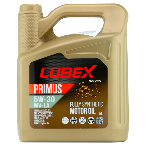 Синтетическое моторное масло PRIMUS MV-LA 5W-30 - 5 л Синтетическое моторное масло PRIMUS MV-LA 5W-30 - 5 л