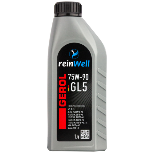 13321 ReinWell Трансмиссионное масло GEROL 75W-90 GL5 (1л) - 1 л 13321 ReinWell Трансмиссионное масло GEROL 75W-90 GL5 (1л) - 1 л